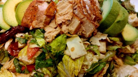 Air-Fried Tuna Steak Salad with Blood Orange Vinaigrette